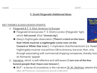 The Great Gatsby: Additional Ideas & Concepts