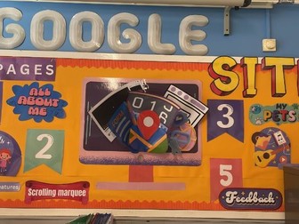 Google Sites Wall Display for IT, Business and Communication Subjects