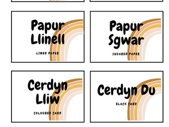 Non Editable Boho Bilingual Drawers