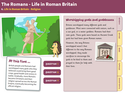 Religion - Interactive Teaching Book - Roman Britain KS2