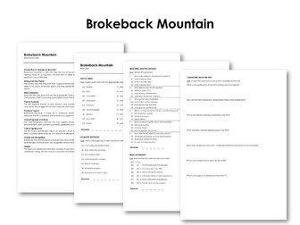 The Movie "Brokeback Mountain"