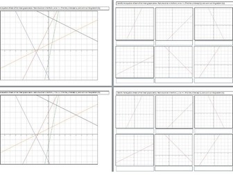 Identify linear graphs (y=mx+c)