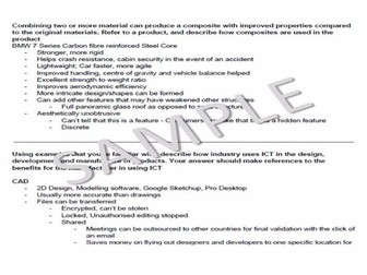 A Level & GCSE Design Technology Revision Notes (Long Questions)