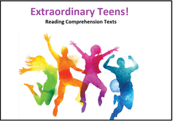 Extraordinary Teens Reading Prehension Texts