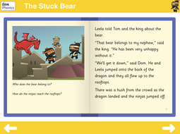 The Stuck Bear Reading Book - Phase 5