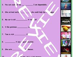 Linking Words and Connectors 3 Photo Worksheet Set