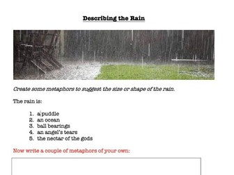 Descriptive writing - weather