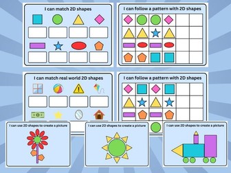 2D Shape Recognition & Matching Activities | Reusable | Early Maths Pack