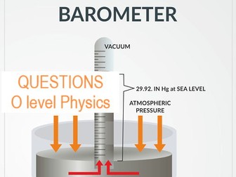 Barometer Past Papers Questions - O Level Physics 5054