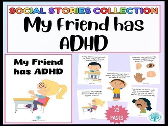 My Friend has ADHD Social Story
