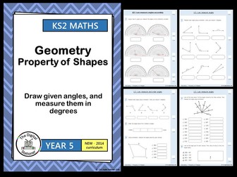 Year 5 - Draw and measure angles -  Geometry - Property of Shapes White Rose (INC. MASTERY)