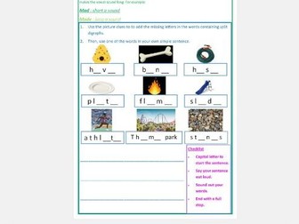 Phase 5 Phonics Split Digraph Worksheets Year 1/2 - Differentiated - a_e, e_e, i_e, o_e (Editable)