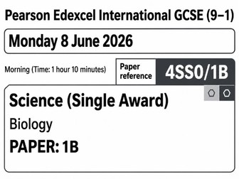 Pearson Edexcel International GCSE (9–1) Science (Single Award) PAPER: 1B Questions & Answers