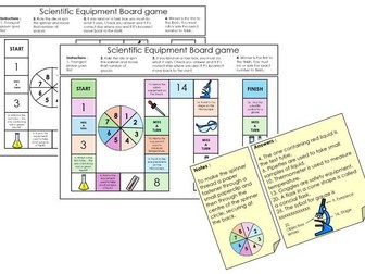 Scientific Equipment (and microscopes) boardgame