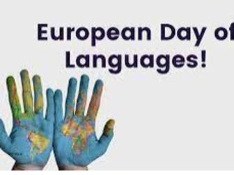 European Day of the Languages 2023 Mentor time activity or a school comp