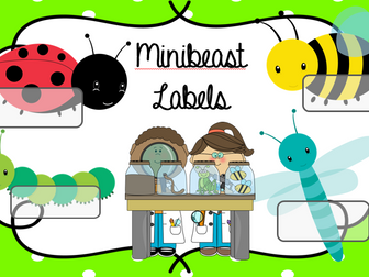 Minibeast Labels