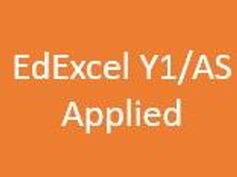 EdExcel AS/A Level Applied Maths Year 1 - Student Chapter Booklets and Dr Frost Presentation