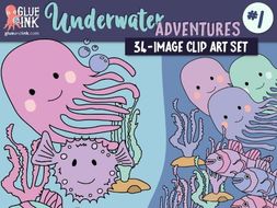 Underwater Adventure #1 Clip Art – Commercial Use