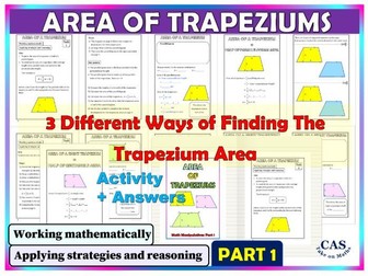 Measurement and Geometry | Area of Trapeziums | Math Manipulatives Part 1