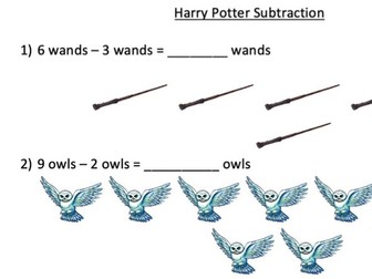Harry Potter Subtraction Y1/2