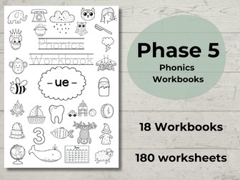All Phase 5 Phonics Workbooks