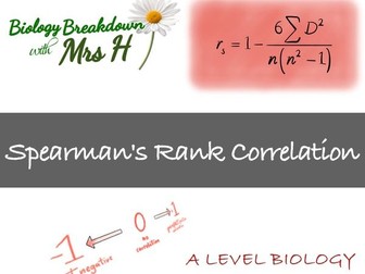 Spearman's rank correlation