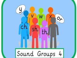 Sound Groups Bundle (v w x y ch sh th and or)