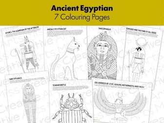 Ancient Egyptian Colouring Pages