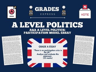 AQA A LEVEL Politics: GRADE A Participation Crisis Model Essay