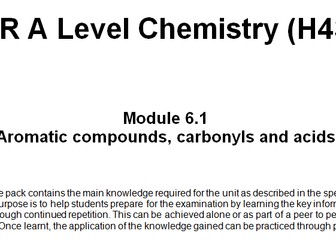 OCR A Level Chemistry (H432) - Complete Module 6 knowledge pack