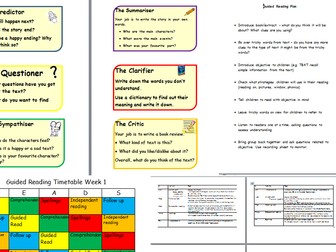 Guided Reading Planning and Timetable