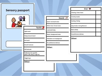 Sensory passport | SEND | ASD