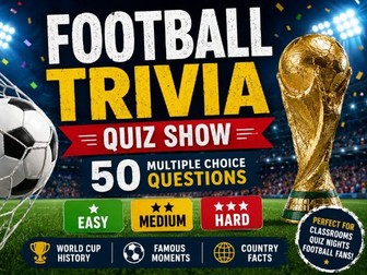 Football Trivia Quiz Show 50 Questions