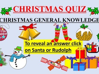 CHRISTMAS QUIZ (106 questions) in Word and PowerPoint ages 14-18