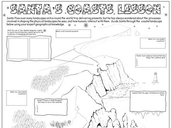 GCSE Geography Xmas Activities: Coasts