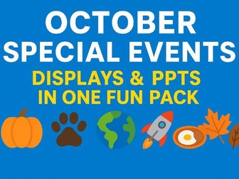 October Special Events – Displays & PPTs in One Fun Pack