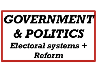 Edexcel Politics - Electoral systems
