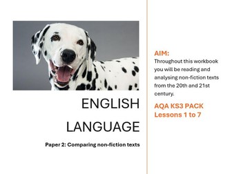 AQA KS3 Packs Dalmatians - Language Paper 2 skills