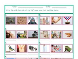 Phonics Final Consonant Cluster MP Photo Worksheet