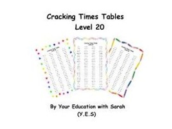 Cracking Times Tables - Levels 11 to 20