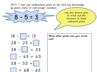 Year 2 Maths  Block 2 Addition & Subtraction White Rose Planning and resources - first 2 weeks
