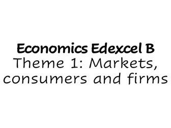 Edexcel Economics B - Theme 1 notes