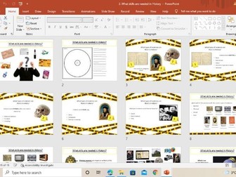 What skills are needed in History