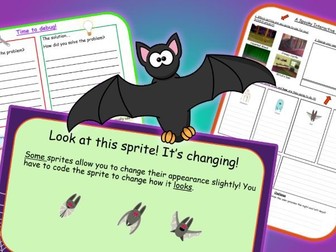 Year 4 – Spooky Scratch Day - Computing - Halloween themed Powerpoint, planning & worksheets