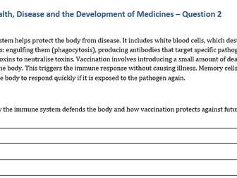 Six - markers edexcel combined (Biology) paper 1