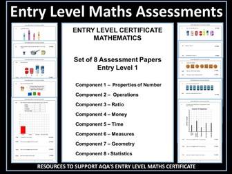 AQA Entry Level 1 Maths Assessments