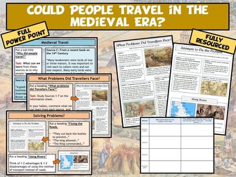 KS3 Medieval - Could People Travel in Medieval England?