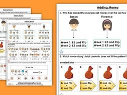 Adding money year 2 picture