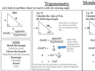 Trigonometry - Lesson 2 - Finding Missing Angles