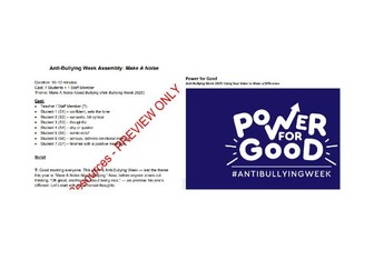 Anti-Bullying Week KS3 Assembly BUNDLE engage cynical teens!
